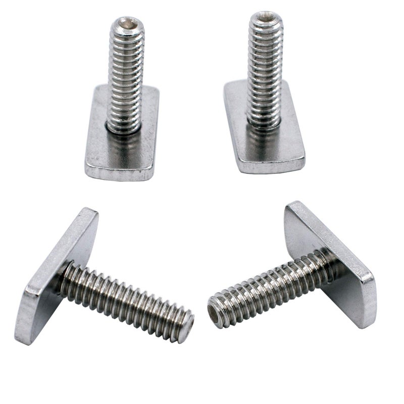 YYST 1/4 Inch - 20 Threads Kayak Rail/Track Screws & Track Nuts T Bolt Hardware Gear Mounting Replacement Kit for Kayaks Canoes Boats Rails (T Bolt) - Image 3